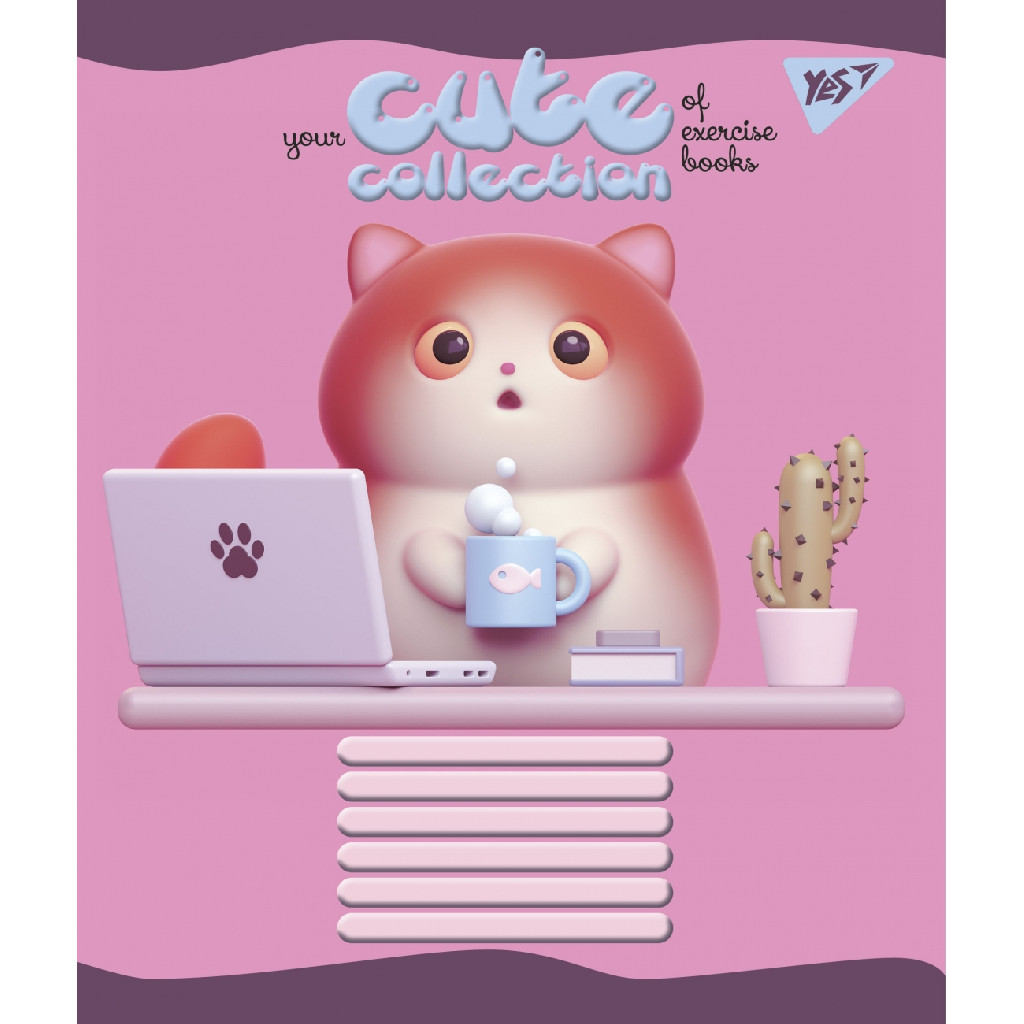 Зошит 12 кос. YES Cute collection, 765771