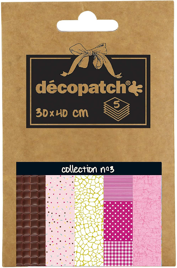 Набір паперу для декупажу Сollection №3, 5 арк, DP003O ТМ "Clairefontaine"