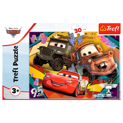 Пазл "30" - Швидкісні машини / Disney Cars 3, Trefl, 18293 1