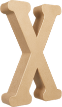 Заготовка из папье-маше Буква "X" 5*20*30 см, AC417O ТМ "Clairefontaine"