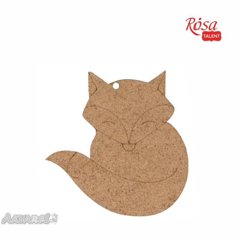 Заготівка Лисиця 2, ДВП, 8*8 см, 1 шт, Rosa Talent (5)