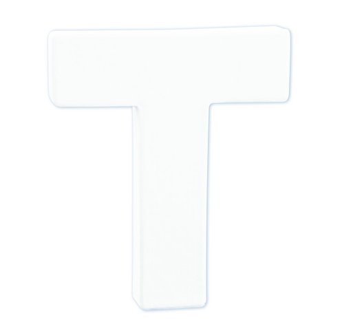 Заготовка из папье-маше Буква "T" 1,5*10,5*12 см, AC749C ТМ "Clairefontaine"
