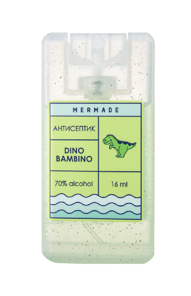 Антисептик-спрей для рук "Dino Bambino" 16 мл, MRA0021S, Mermade