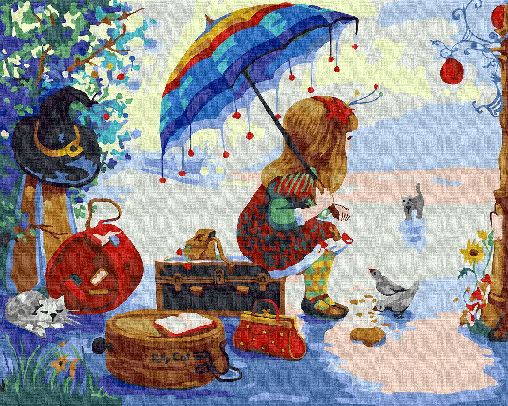 Картина по номерам 40*50 см "Поликэт отправляется в путешествие ©Katya Dudnik", KHO2384
