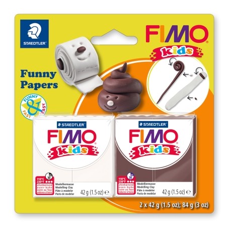 Набір Fimo kids, Веселий папірець, 2 шт