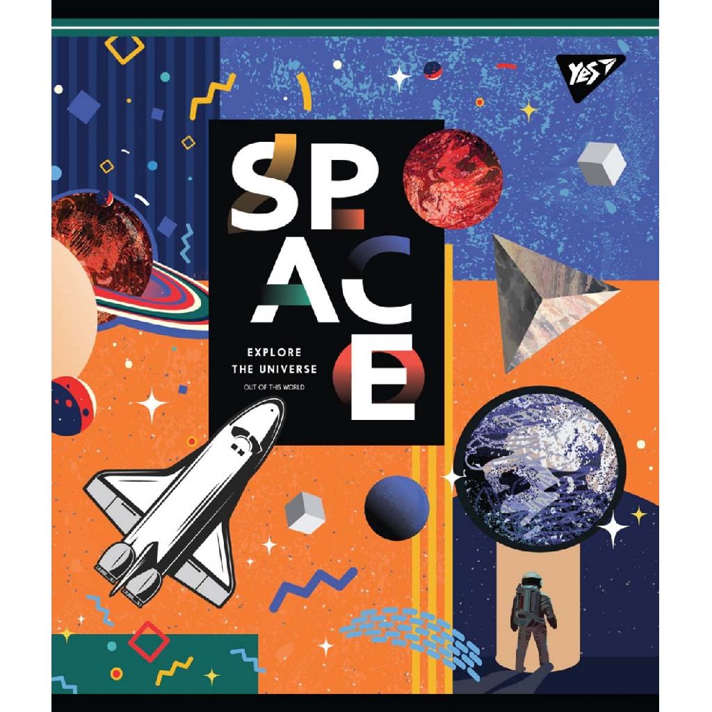 Тетрадь 18 лин. YES "Space abstract", 765217