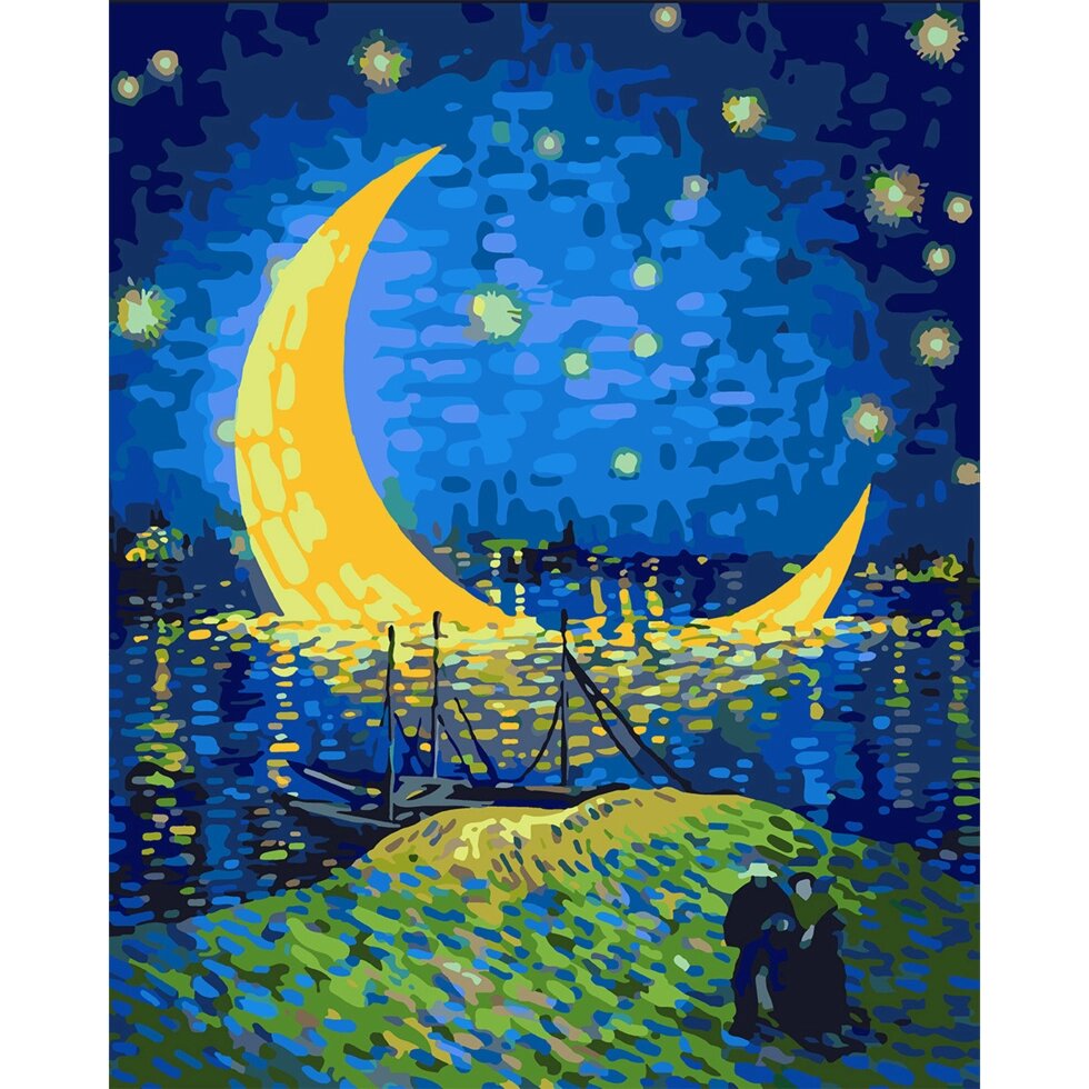 Картина по номерам 40*50 см "Желто-голубое небо", 954250 Santi