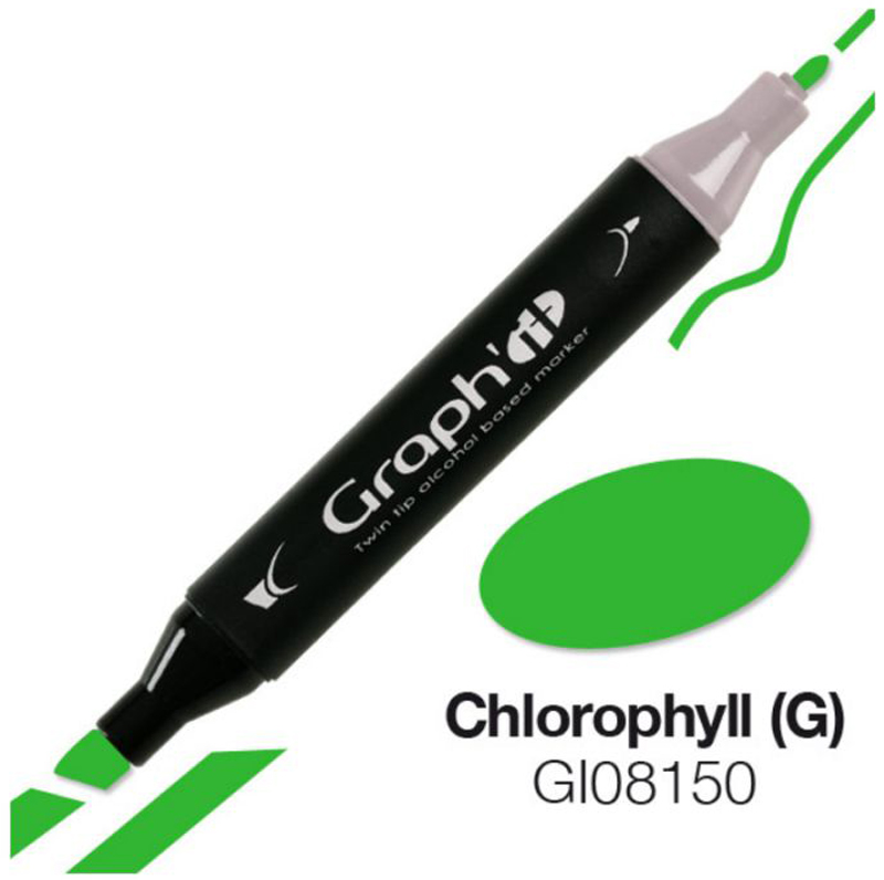 Маркер двосторонній, Хлорофіл (зелений 8150), GI08150 Graph`it