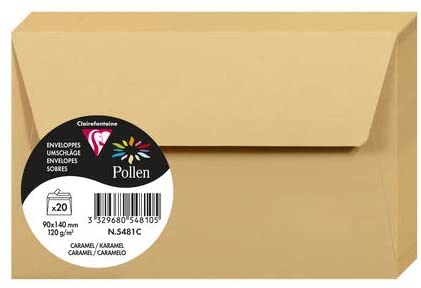 Конверт декоративный Pollen FT30 (90*140 мм)/120 г, Caramel/Карамельный, 5481C 