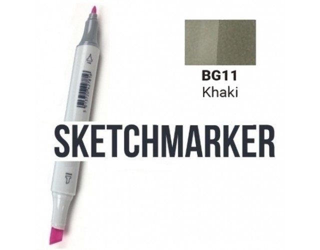 Маркер SKETCHMARKER, 2 пера: долото и тонкое, Fossil - Окаменелость, SM-BG14 3
