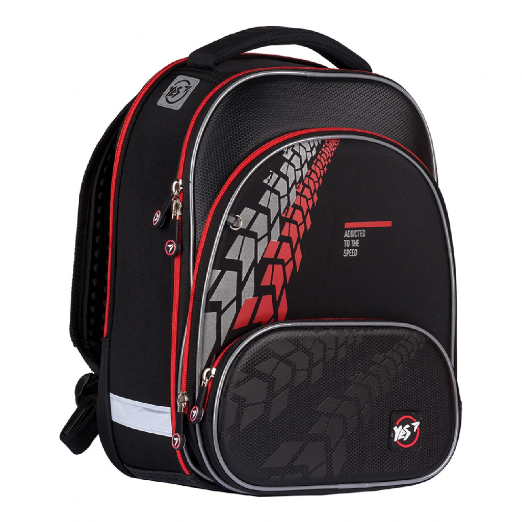 Рюкзак каркасний  YES S-30 JUNO ULTRA "Tire tread", чорний, 555481