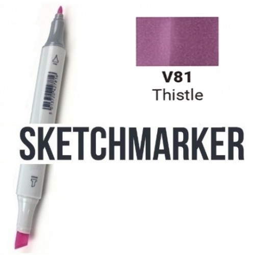 Маркер SKETCHMARKER, 2 пера: долото и тонкое, Thistle - Чертополох, SM-V81