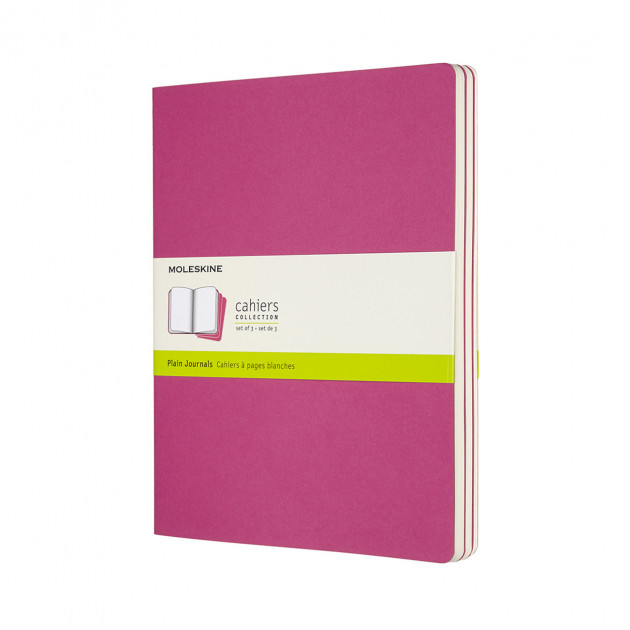 Блокнот Розовый кинетический большой нелинованный, Moleskine Cahier, CH023D17