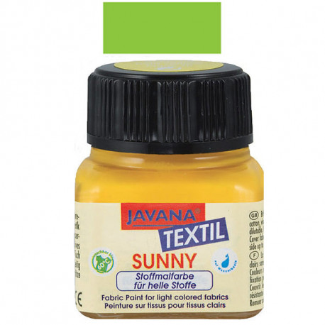 Краска по светлым тканям нерастек. JAVANA Майская зелень Sunny 20мл 
