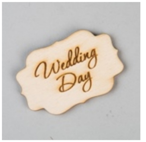 Заготівка дерев`яна Шильда "Wedding Day", Ч268