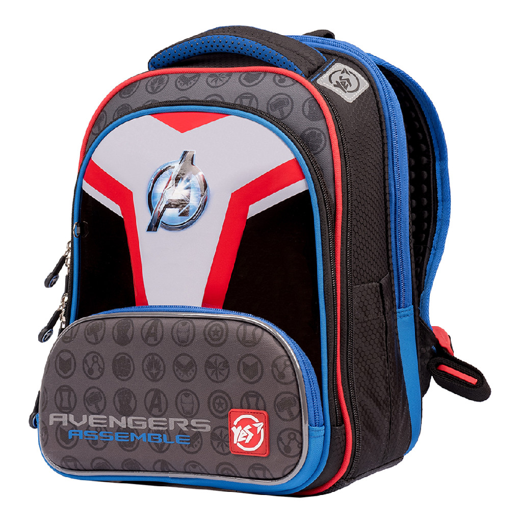 Рюкзак шкільний YES S-30 Juno ultra Premium "Marvel.Avengers", сірий/чорний, 557364