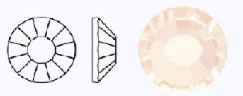 Стрази фольговані 00530/497-11-612/GOLD QUARTZ- ss8 (2,3-2,5 мм, 40 шт.) M.C.Rose VIVA12