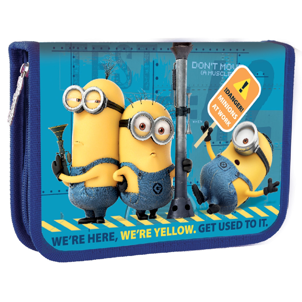 Пенал твердий одинарний без клап. HP-02 "Minions", 20,5*14*3,2, 532706