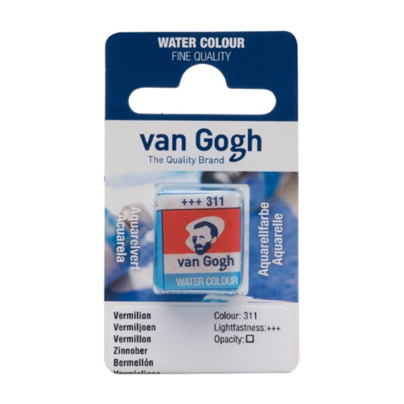 Краска акварельная Van Gogh 311 Киновар, кювета, Royal Talens