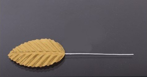 Листики декоративные, золотые, 10 шт, 502-1485