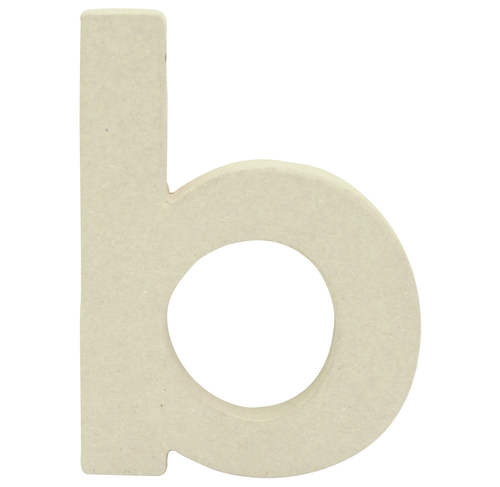 Заготовка из папье-маше Буква-крафт "b" 1,5*8,5*12 см, AC814C ТМ "Clairefontaine"