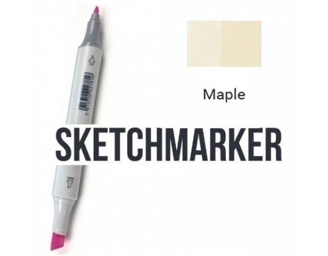 Маркер SKETCHMARKER, 2 пера: долото и тонкое, Maple - Клен, SM-BR75 3