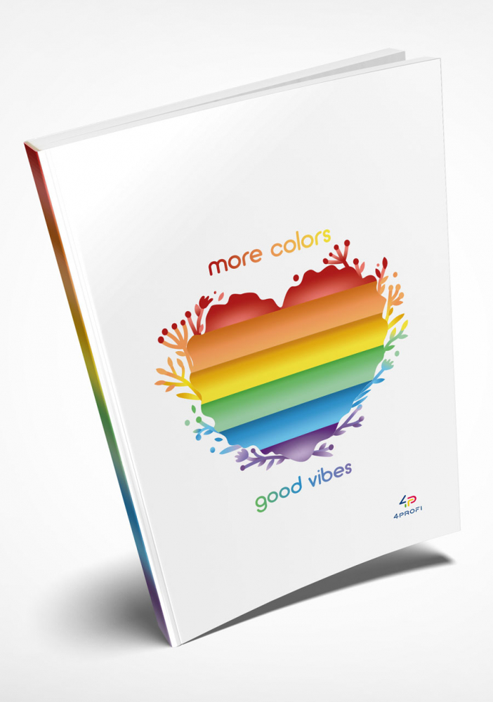 Блокнот А5 "Artbook Rainbow - Heart", 901371 TM Profiplan