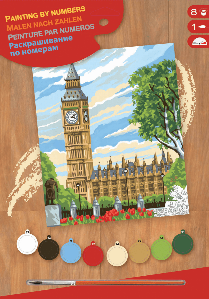 Набір для творчості Sequin Art Painting by numbers Junior Біг Бен, SA1331