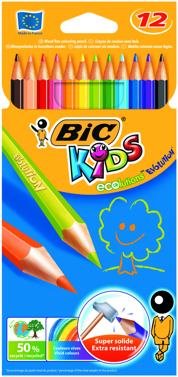 Олівці 12 кол. Kids Еволюшн, bc82902912 BIC