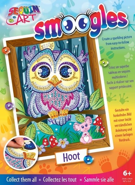 Набор для творчества Sequin Art Smoogles Сова, SA1812