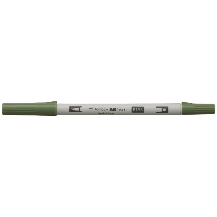 Маркер двосторонній на спиртовій основі ABT PRO ABTP-158, темно-оливковий ТМ "Tombow"