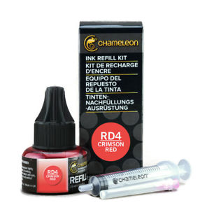 Чорнило для заправки маркера Chameleon 25 мл - Crimson Red (малиново-червоний, RD4), CT9001