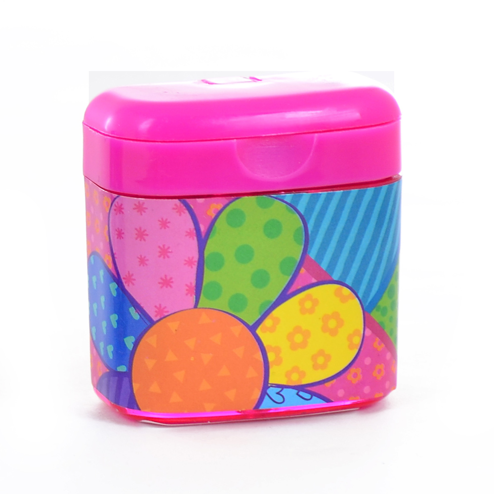 Точилка двойная с крышкой "Happy colors" YES, 620343
