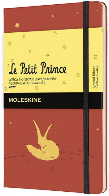 Щотижневик 2022 Le Petit Prince кишеньковий, помаранчевий, Moleskine, DPP12WN2Y22