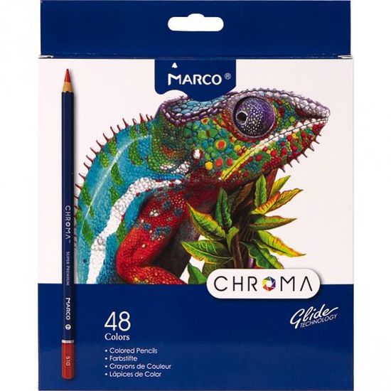 Олівці 48 кол. Chroma шестигранні, 8010-48CB, Marco 1