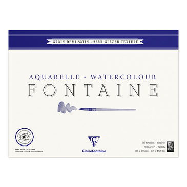 Склейка д/акварелі 30*40 см Fontaine WaterColor 25 арк. (300 г/м2), 96407C