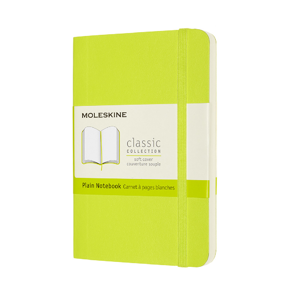 Блокнот Лимонный Зеленый мягкий карман. нелинов, Moleskine Classic, QP613C2