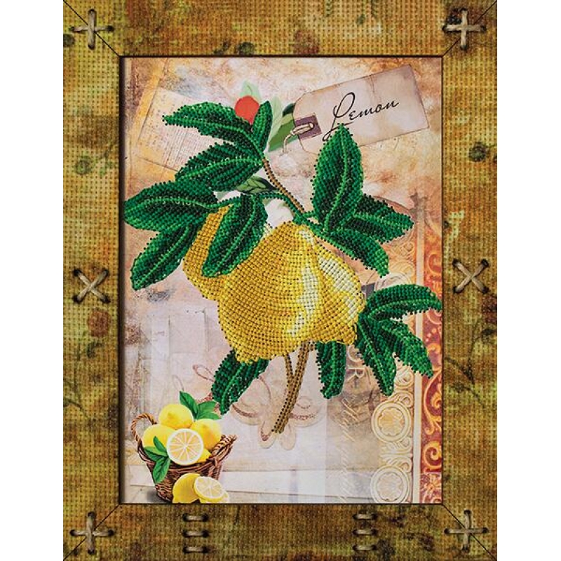 Набор для вышивания "Фрукты. Лимон" 16,5*21,5, ОР5515