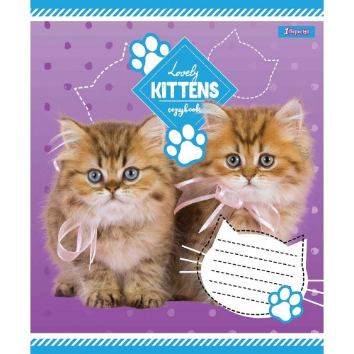 Тетрадь 12 кос. без д/л 1В Lovely puppies, 765417