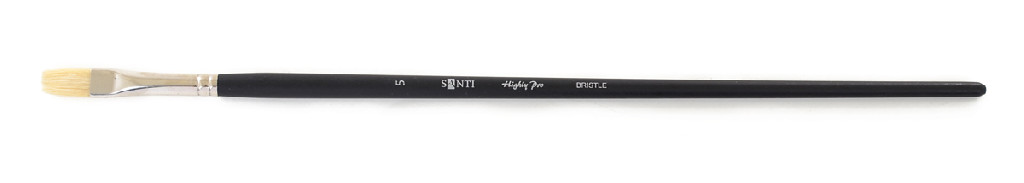 Кисть худож. щетина "Santi Highly Pro", плоская, №5, 310655