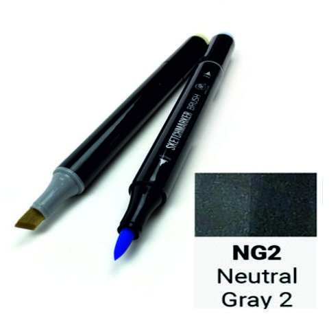 Маркер двусторонний SKETCHMARKER Brush Нейтральный серый 2, SMB-NG2 3