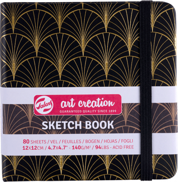 Блокнот для графики Talens Art Creation 140 г/м², 12*12 см, 80 л, Art deco, Royal Talens