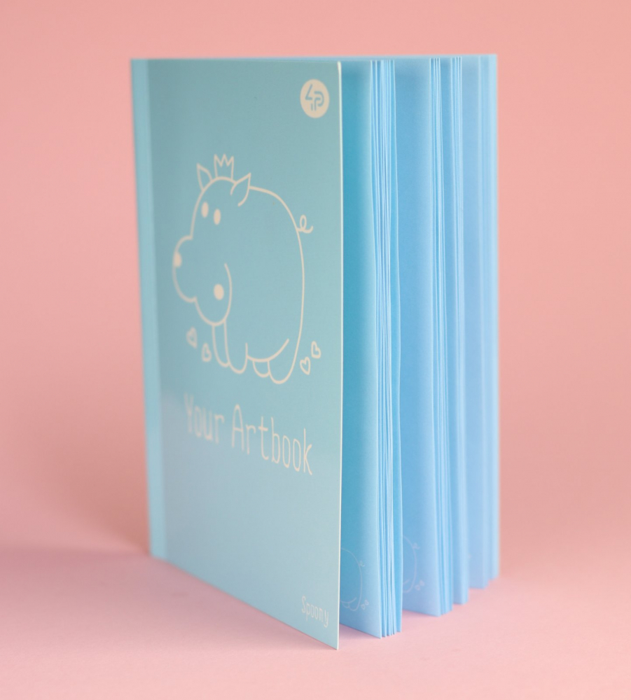 Блокнот А5 "Artbook "Spoony", hippo, 902712, TM Profiplan