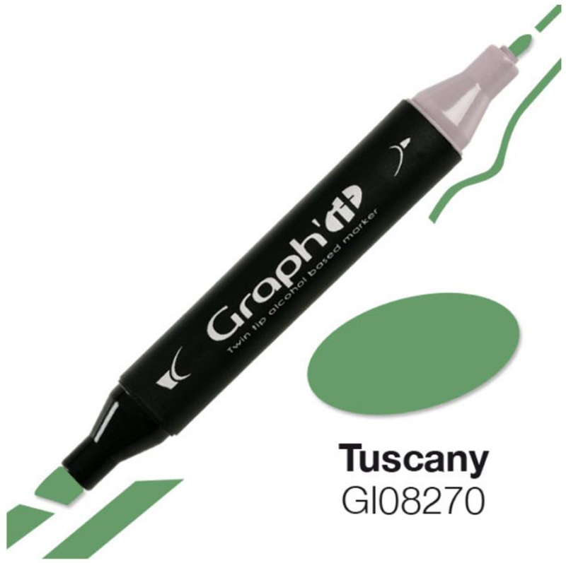 Маркер двухсторонний, Тоскана (бледно-зеленый 8270), GI08270 Graph`it