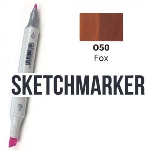 Маркер SKETCHMARKER, 2 пера: долото и тонкое, Fox - Лиса, SM-O50 3