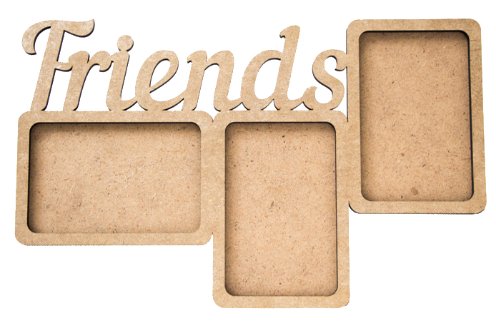 Заготовка рамка Friends, МДФ, 38*23,5*0,6 см, Rosa Talent