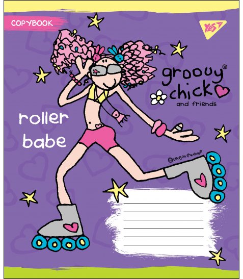 Тетрадь 12 кос. YES Groovy chick, 764510