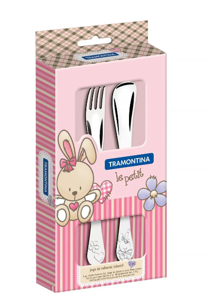 Набор столовых приборов Baby Le Petit pink, 66973/015 Tramontina
