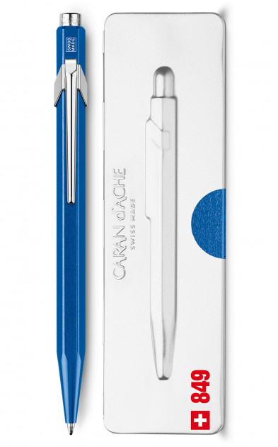 Ручка Caran d`Ache 849 Metal-X Синя+box, 849.640