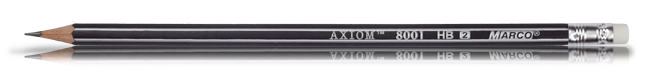 Олівець графітний HB шестигранний Axiom, Marco 8001Е 3